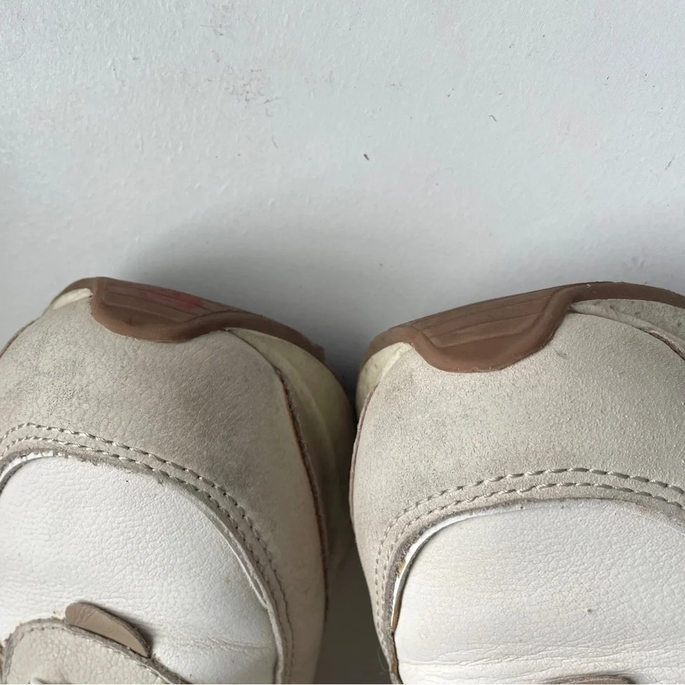 Madewell Kickoff Trainer Sneakers Retro Chunky Colorblock Leather Cream 7